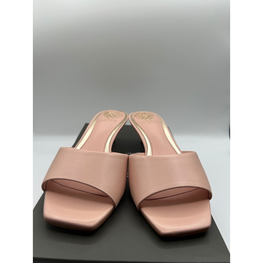 Vince Camuto Faiza Mules,Womens 6M,Pale Peony Pink Leather,Kitten Heel,(NIB) - Picture 12 of 14